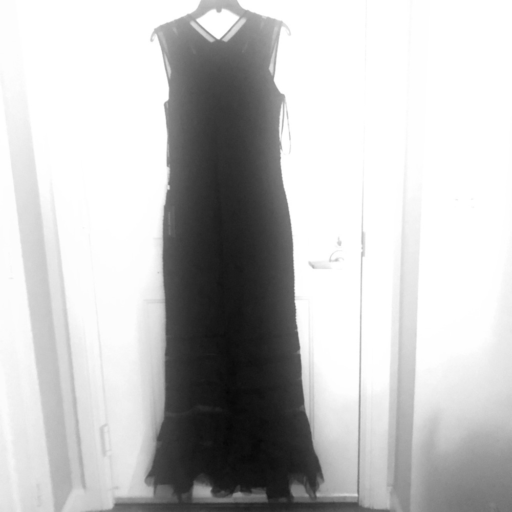 NWT tadashi shoji black gown